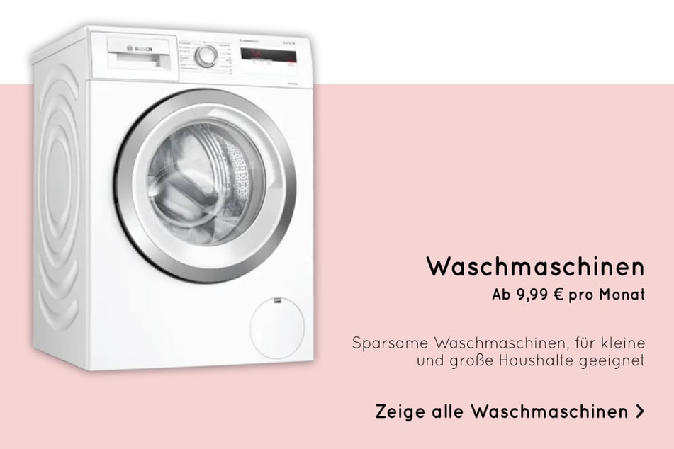 Waschmaschinen schon ab 9,99 Euro bei BlueMovement mieten.