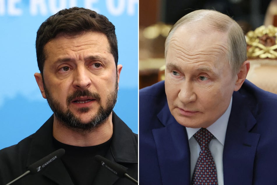 Volodymyr Zelensky (l.) said Vladimir Putin had scored a "personal victory" by getting invited to US-Russia talks in Alaska, where the Ukrainian leader will not be included.