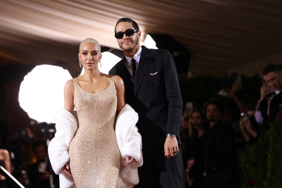 Kim Kardashian and Pete Davidson arrive at the In America: An Anthology of Fashion themed Met Gala.