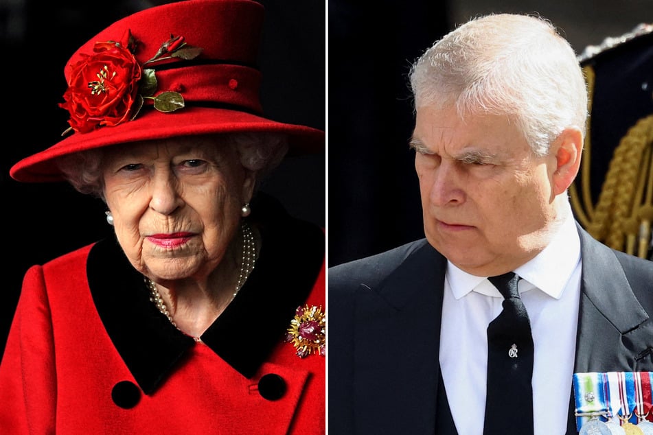 The late Queen Elizabeth II (l.) pushed for her son, Andrew to be the UK trade envoy.