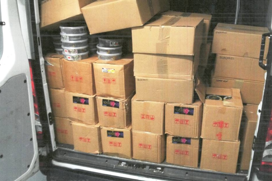 Der Transporter enthielt 1,3 Tonnen unversteuerten Tabak.