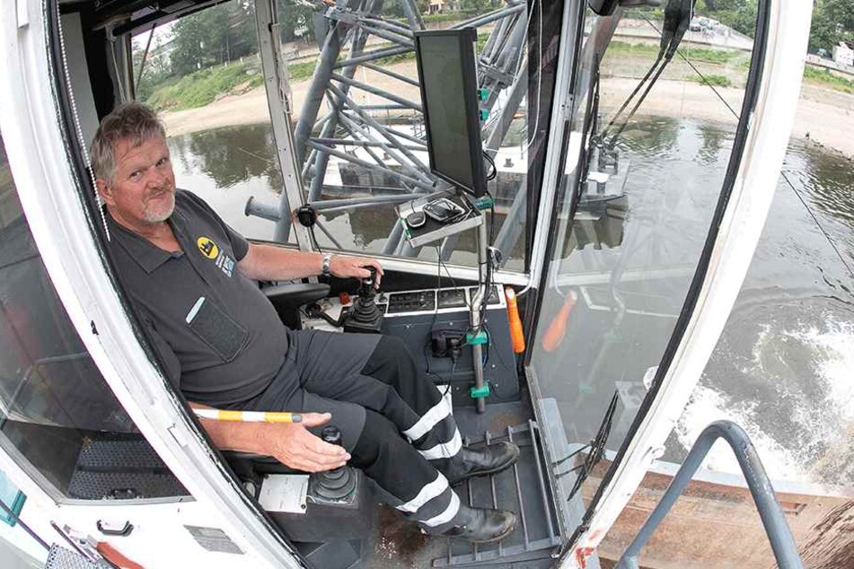 Maschinist Kees Veenbrink (63).