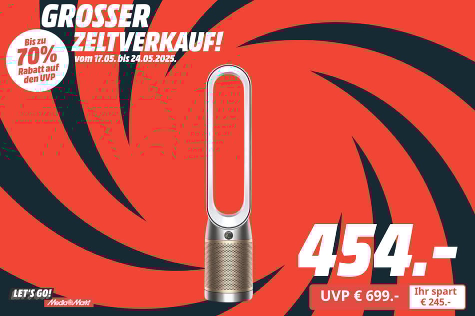 Dyson-Luftreiniger für 454 statt 699 Euro.