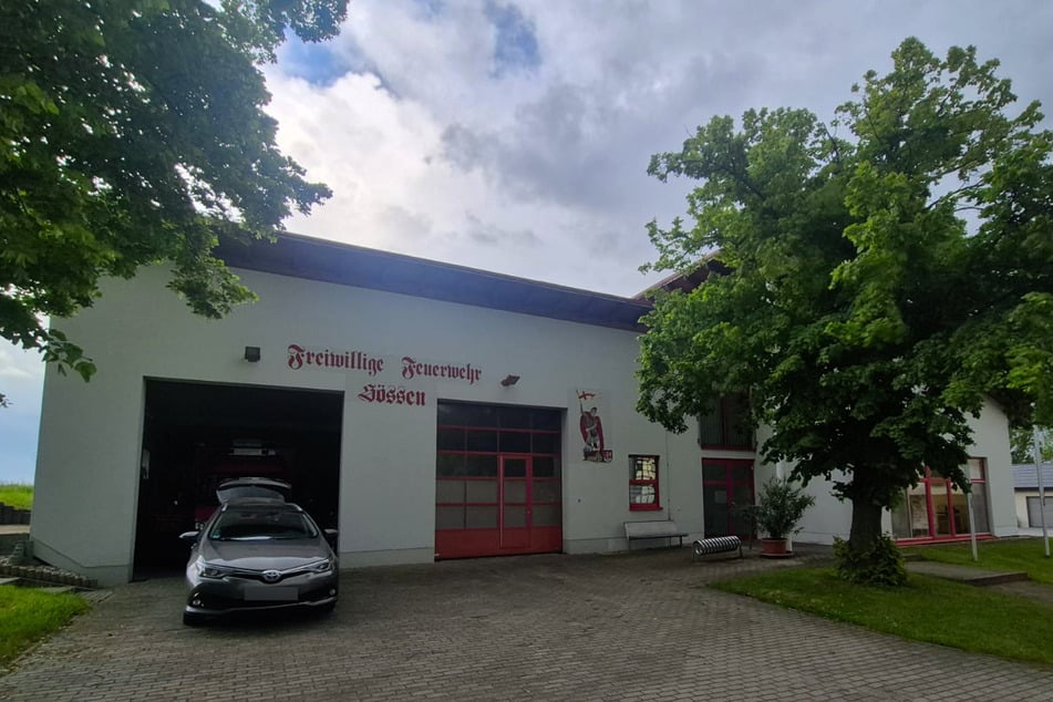 Die Freiwillige Feuerwehr Sössen, deren Feuerwache im Nachbardorf Gostau liegt.