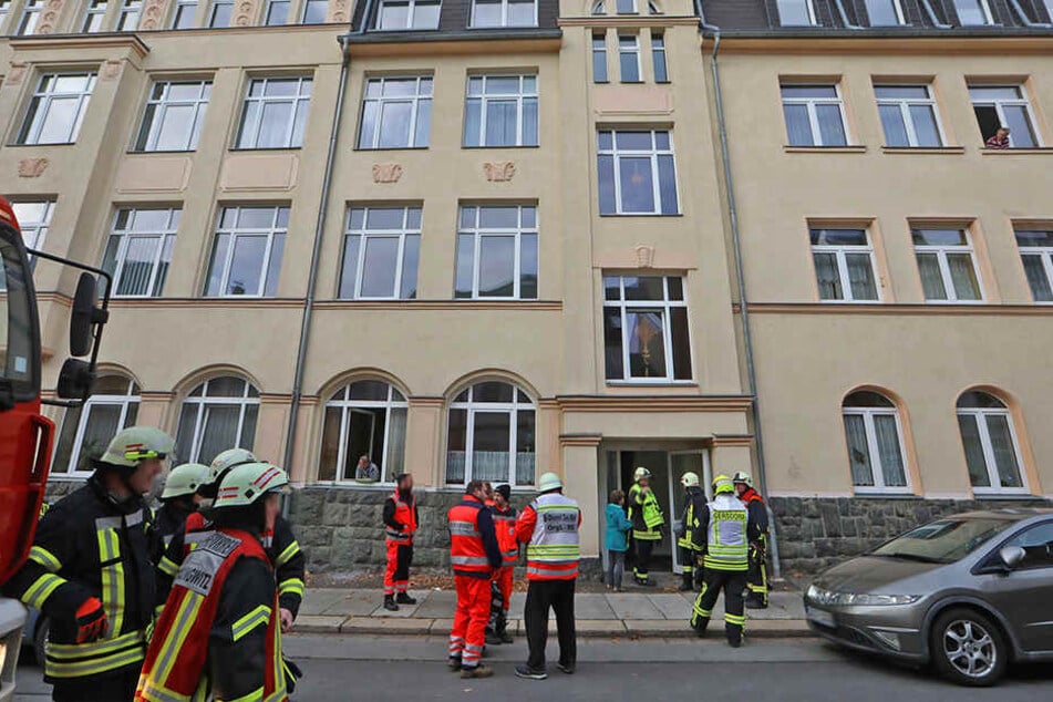 Etwa eine Stunde dauerte der Einsatz in dem Heim in Hohenstein-Ernstthal.