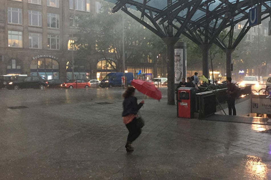 Am Donnerstag zogen schwere Unwetter über Deutschland (hier Hamburg) her.