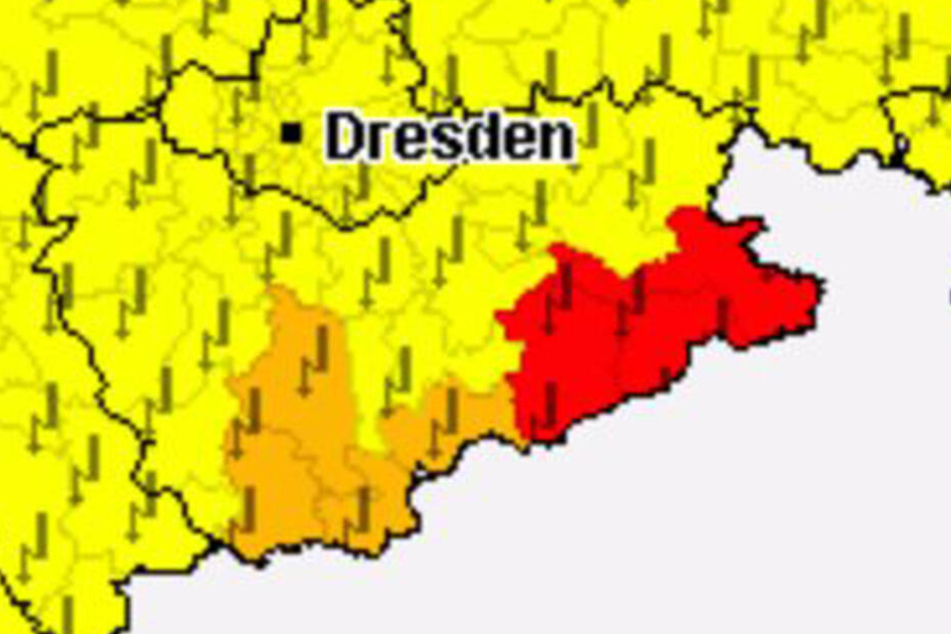 In der Sächsischen Schweiz könnte es ungemütlich werden.
