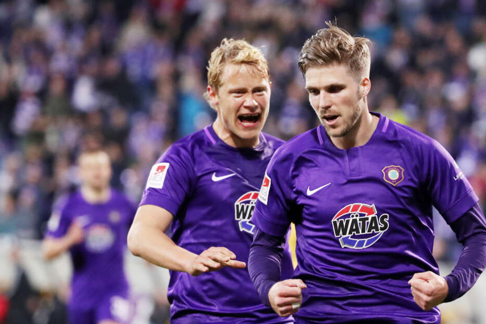 Erfolgreiches Duo: Jan Hochscheidt (l.) und Philipp Zulechner sollen ihre Verträge im Erzgebirge verlängern.