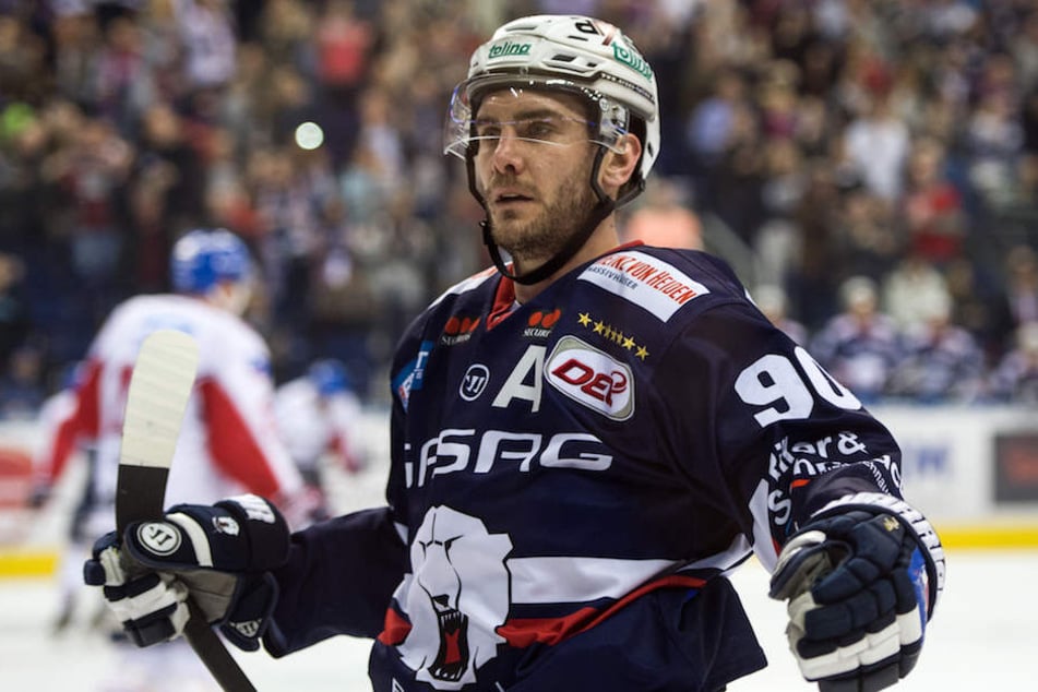 Constantin Braun (30) bei einem Heimspiel der Eisbären im März 2017.