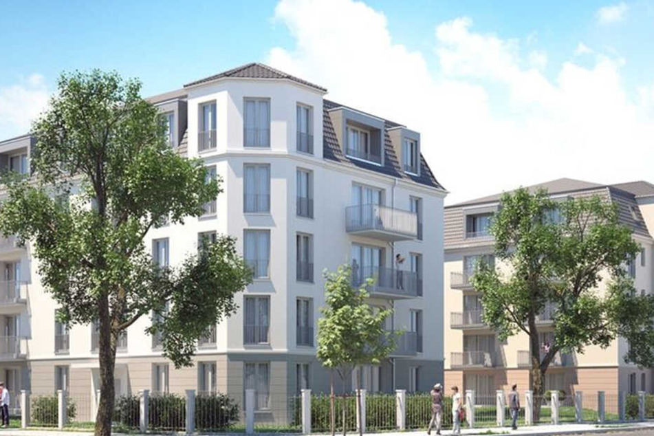 Innerhalb des Denkmalschutzgebietes Blasewitz-Striesen entsteht diese WiD-Stadtvilla. Das Baufeld wurde bereits frei gemacht.