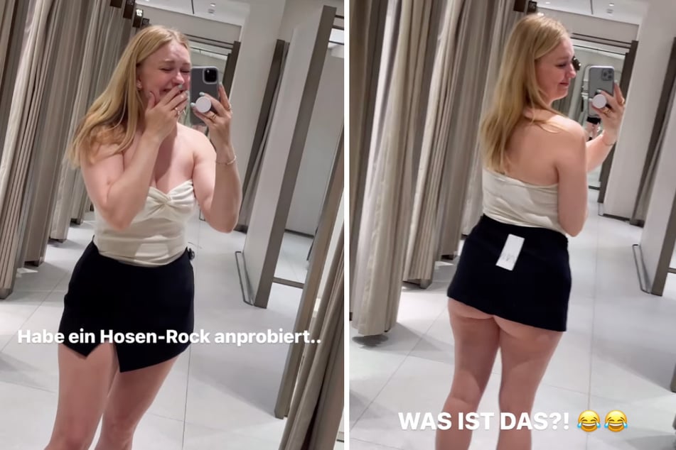 Carina Møller-Mikkelsen (28) bekommt bei ihrem Anblick einen Lachanfall.