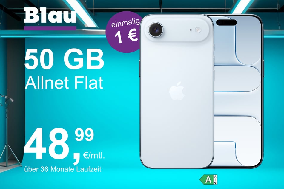 Das neue iPhone 17 Air im o2 Mobile XL für einmalig 1 Euro.
