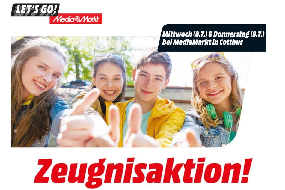 Zeugnis bei MediaMarkt vorlegen und pro Einser und Zweier je 1 Euro sparen.