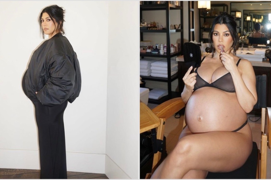 Kourtney Kardashian counts down to son's arrival with new bump pics
