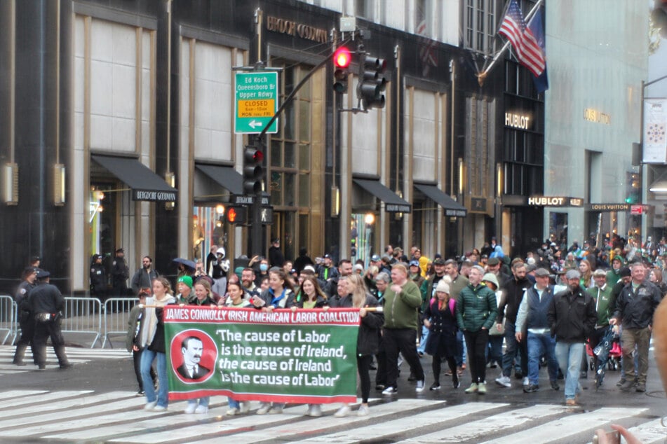 Groups used large, colorful banners to represent who they are and what they are about.