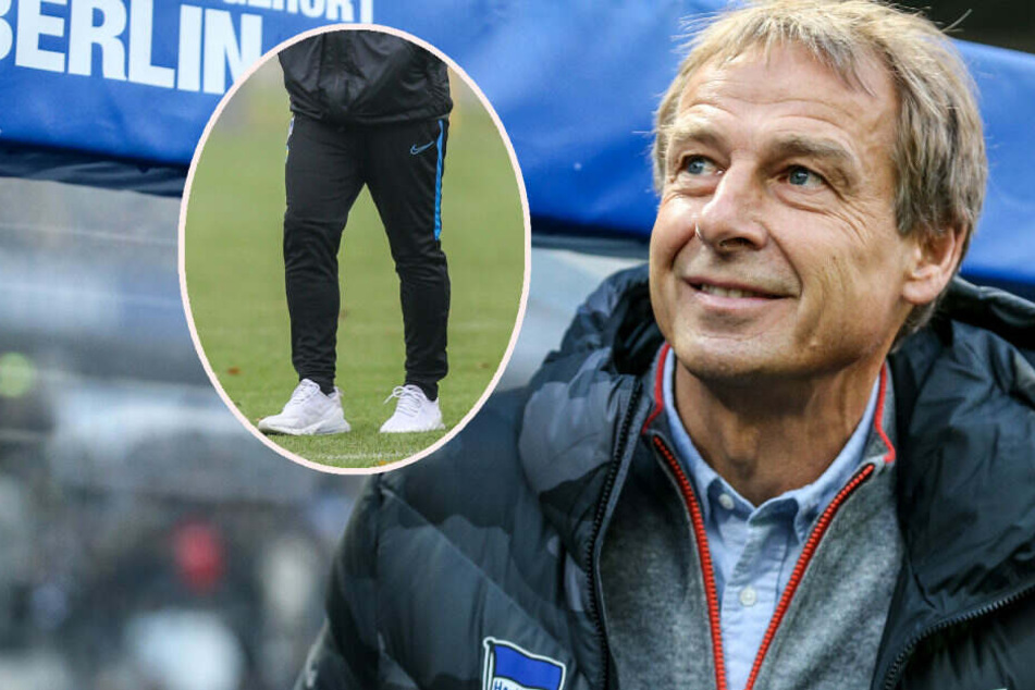Jürgen Klinsmann schafft auf Dienstreisen zu Auswärtsspielen die Jogginghose ab. (Bildmontage)