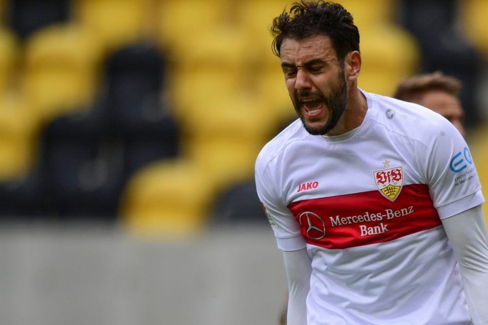 VfB-Stürmer Hamadi Al Ghaddioui traf in der 18. Minute zum 1:0 gegen Dynamo Dresden.