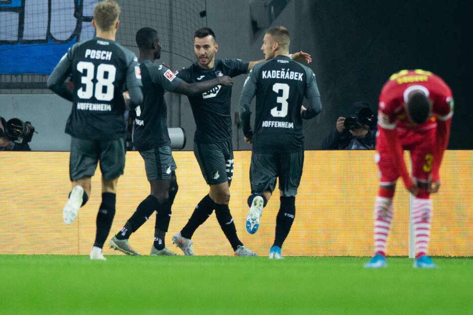 Hoffenheims Joker Adamyan (m) traf zum 1:1 (48.)