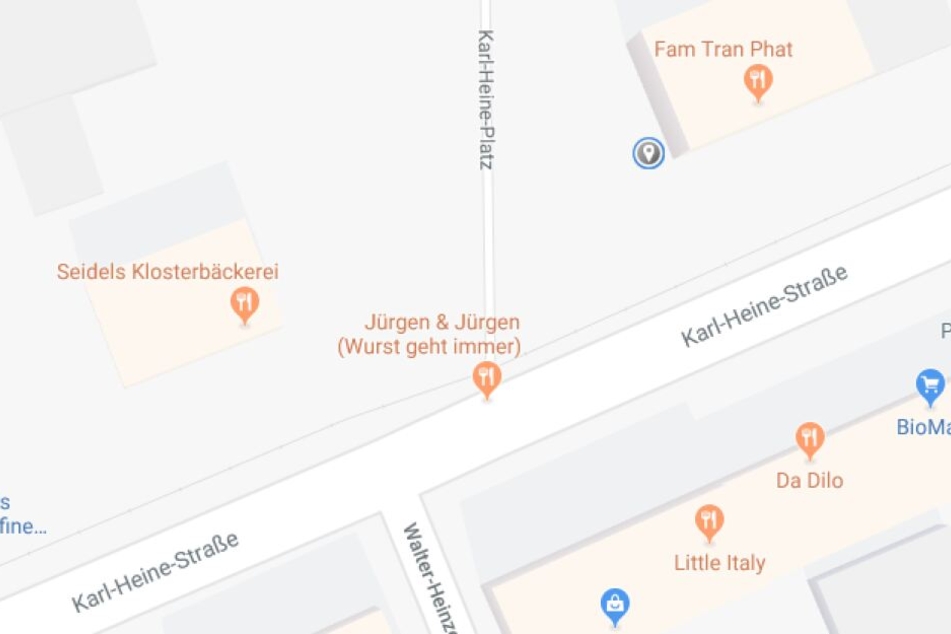 Neue Standorte für das "Jürgen & Jürgen". Grau markiert der Alternativvorschlag der Stadtverwaltung.