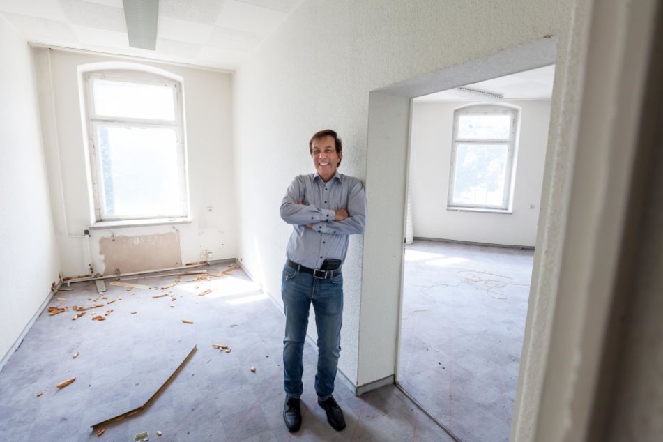 "Chemnitz ist die Zukunft", sagt der Investor Dietmar Jung - Hier in seinem neuen Objekt in der Mühlenstraße.