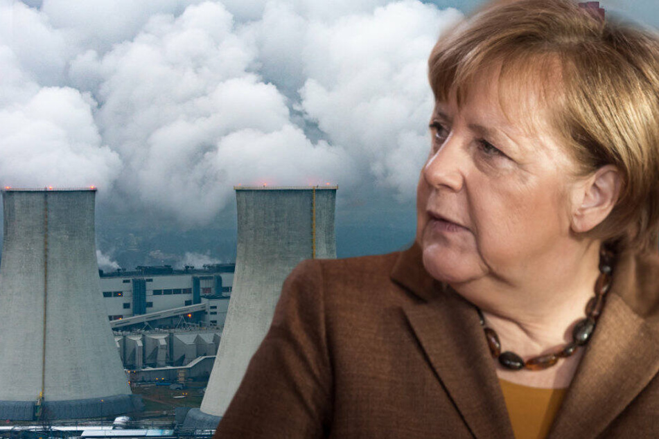 Angela Merkel kommt zur Beratung über den Strukturwandel der Kohlender.(Bildmontage)