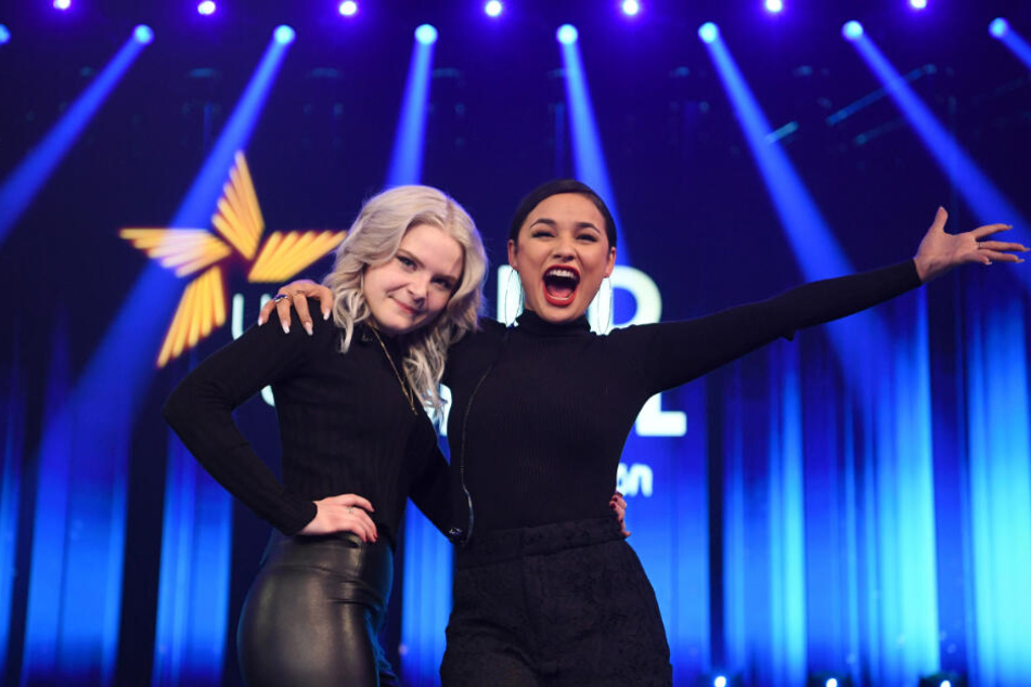 30 Punkte für S!sters! Laurita Spinelli und Carlotta Trumann freuen sich sichtlich über ihren Sieg.