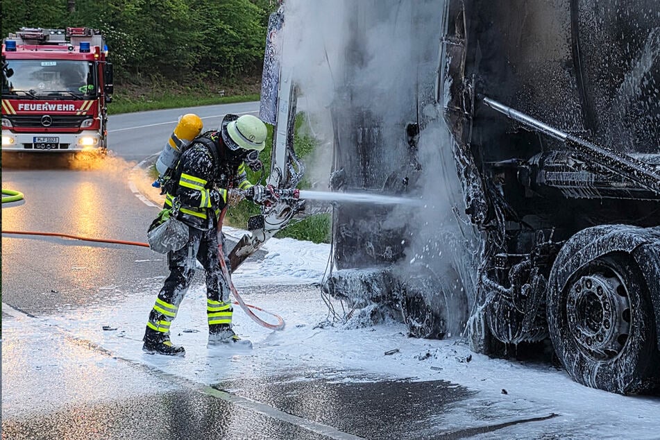 Die Feuerwehr hatte den Brand schnell im Griff.