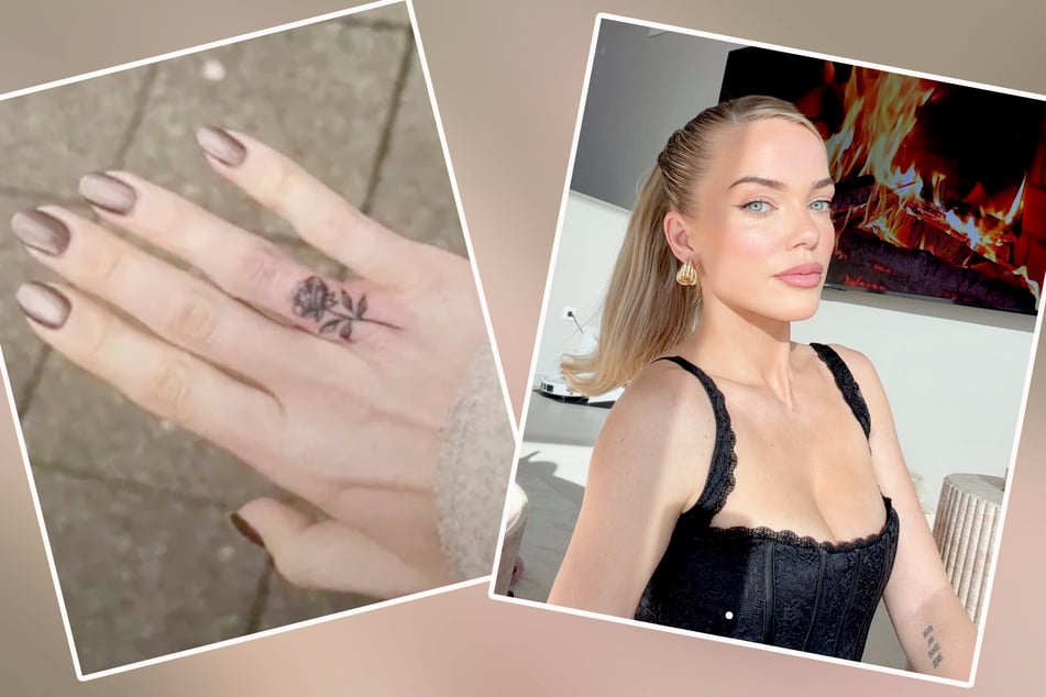 Laura Maria Rypa (29) hat ihr kleines "P" am rechten Ringfinger überstechen lassen.
