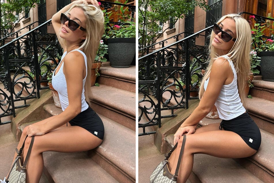 Olivia Dunne shared several new photos taken in New York City that have since gone viral.