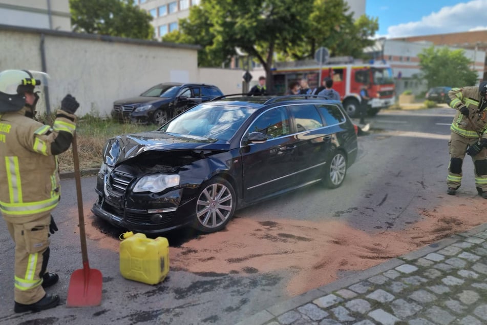Die Polizei sicherte Betriebsstoffe.