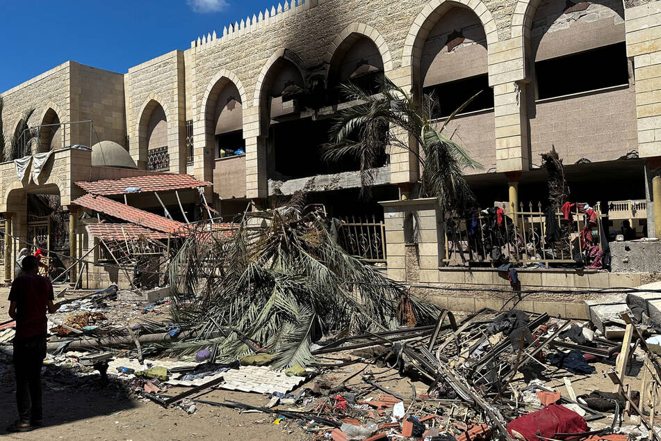 Israeli strikes on a school sheltering displaced Palestinians in Gaza killed at least 100 people, according to the strip's Government Media Office.