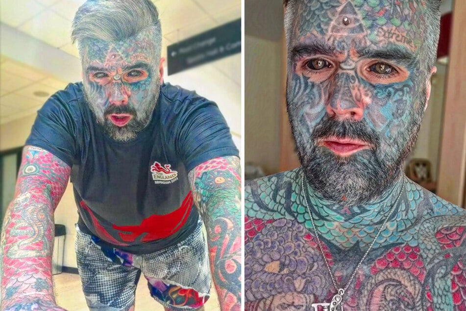 Man with 90% of body inked gets hidden by former employer due to his  