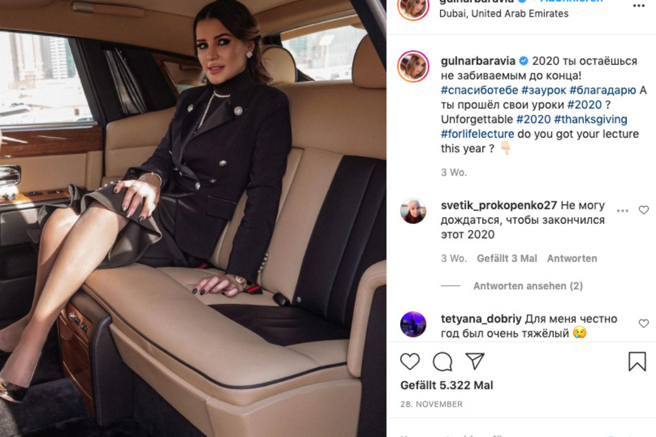 Wer auf der Instagram-Seite von Gulnora Mukhedinova (34) ein wenig stöbert, der merkt schnell: Diese Frau steht auf Autos.