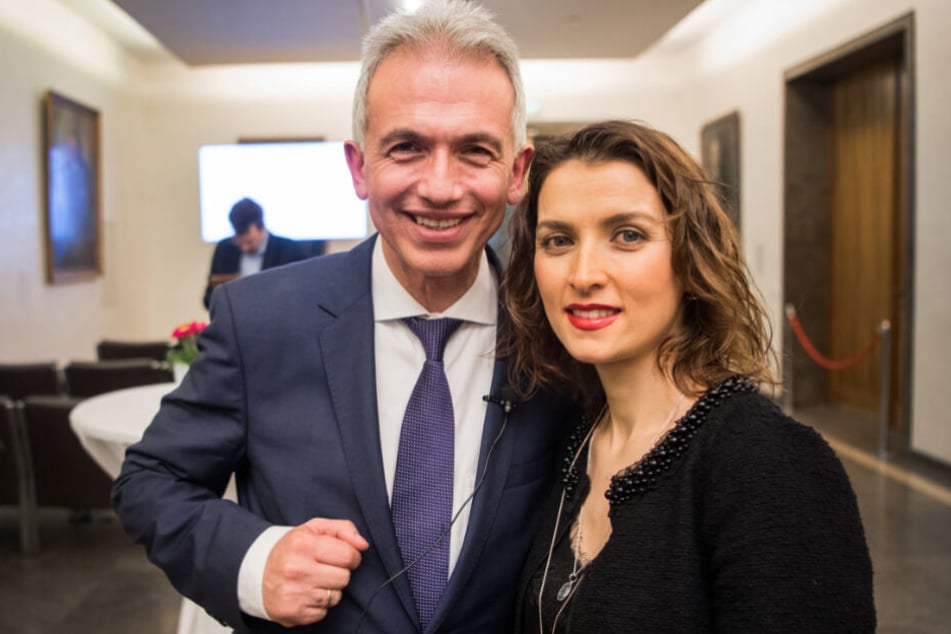 Peter Feldmann zusammen mit seiner Frau Zübeyde.