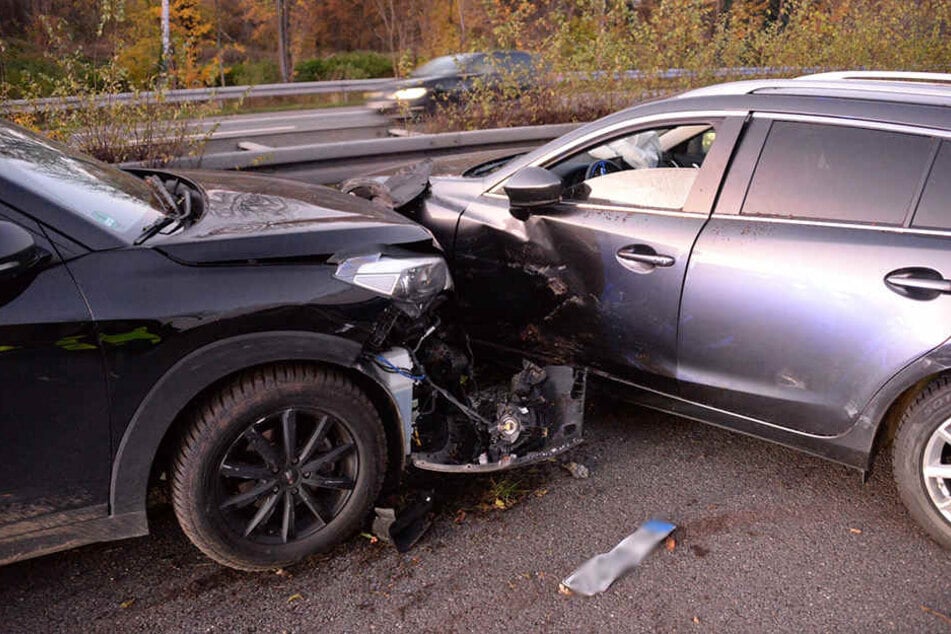 Die Hyundai-Fahrerin wollte dem grauen Mazda 6ausweichen.