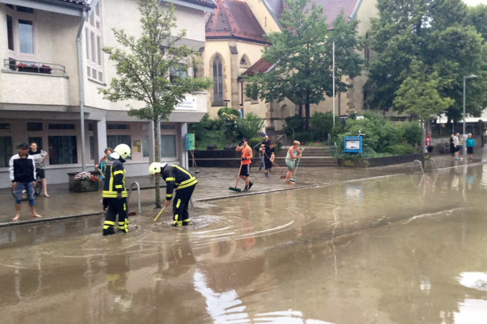 In Reutlingen kam gar der Bahnhof zum Erliegen.