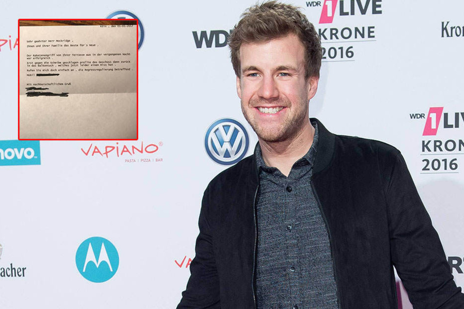 Raketenangriff! Luke Mockridge erhält diesen Brief von seinem Nachbarn