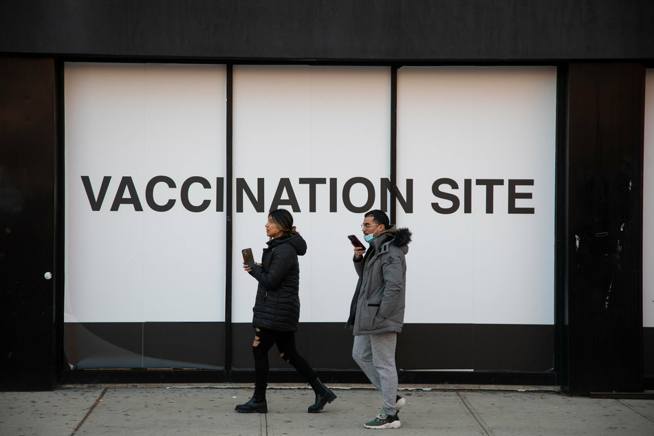 A Covid-19 vaccination site in Brooklyn, New York.
