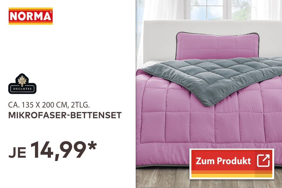 Mikrofaser-Bettenset für 14,99 Euro
