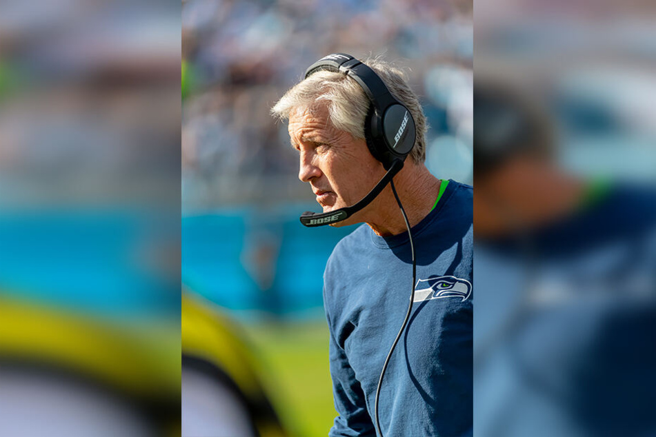 Pete Carroll in den Farben der Seattle Seahawks.