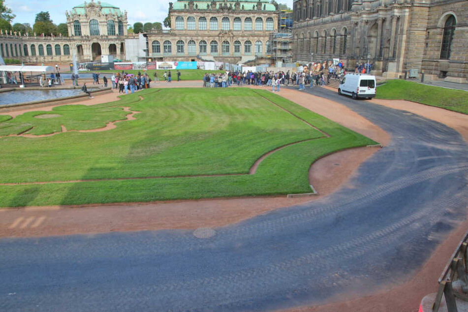 Die neue "Straße" im Zwinger.