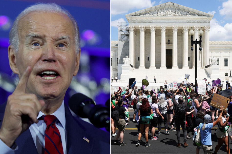 Biden vows to fight Republicans' "extreme" anti-abortion agenda one year after fall of Roe v. Wade
