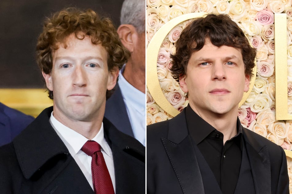 Jesse Eisenberg, who played Mark Zuckerberg (l.) in The Social Network, said the Facebook owner had evolved into "somebody obsessed with power."