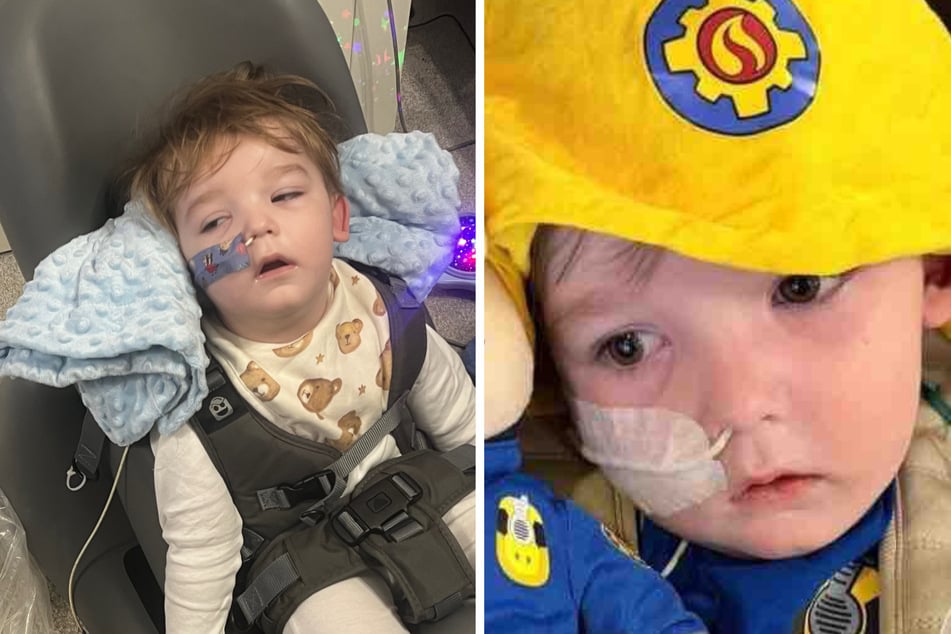 Oli-Jay Morris (2) erlitt kurz nach seinem zweiten Geburtstag einen schweren epileptischen Anfall.