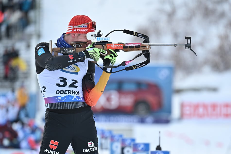 Johannes Kühn (33) schoss im Sprint zweimal daneben - übernahm dafür aber nicht die volle Verantwortung.