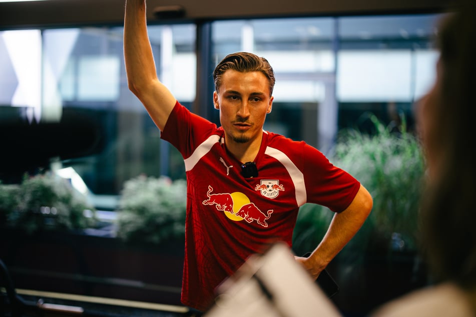 Neuzugang Rocco Reitz (24) durfte schon am Samstag bei den obligatorischen Leistungstests schwitzen.