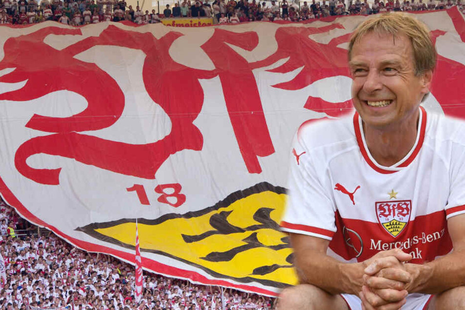 Jürgen Klinsmann spielte von 1984-89 für den VfB Stuttgart, erzielte in 156 Bundesliga-Spielen 79 Tore. (Fotomontage)