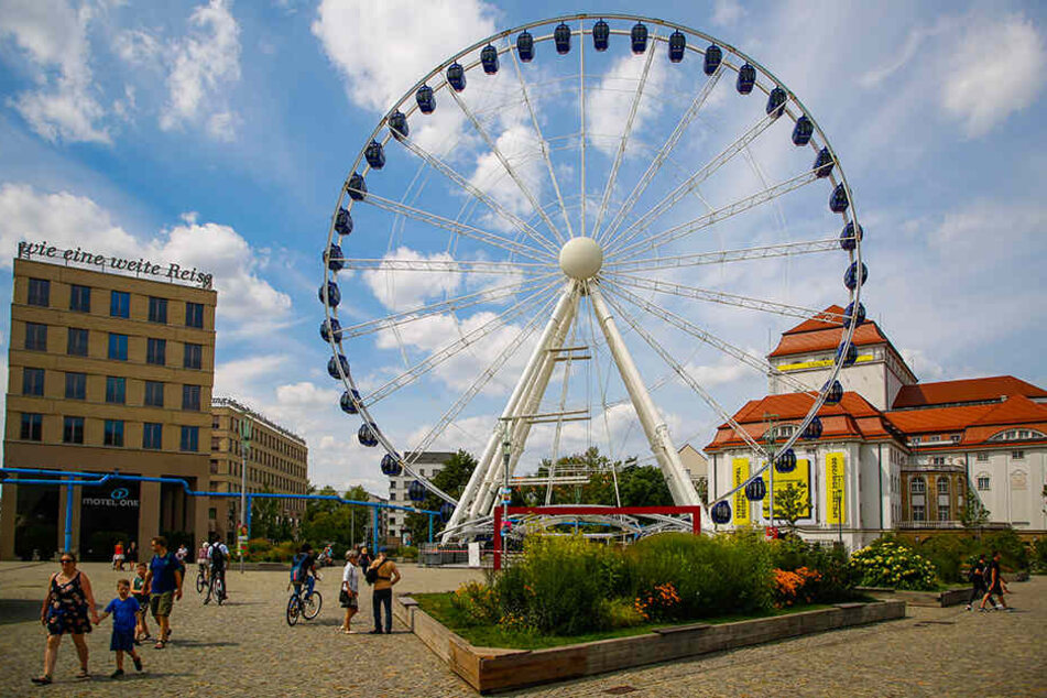 Das "Wheel of Vision" bleibt bis Mitte Oktober auf dem Postplatz.