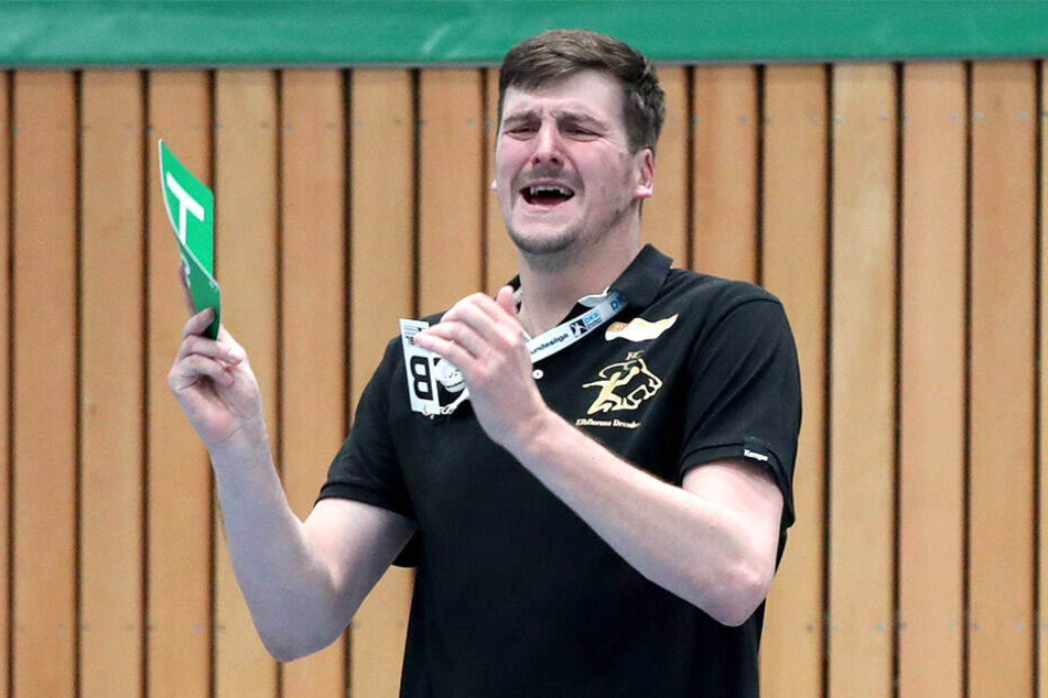 Dem neuen HCE-Chefcoach Rico Göde steht die Enttäuschung ins Gesicht geschrieben. Ein Sieg war drin, doch bei DJK Rimpar setzte es eine Niederlage.