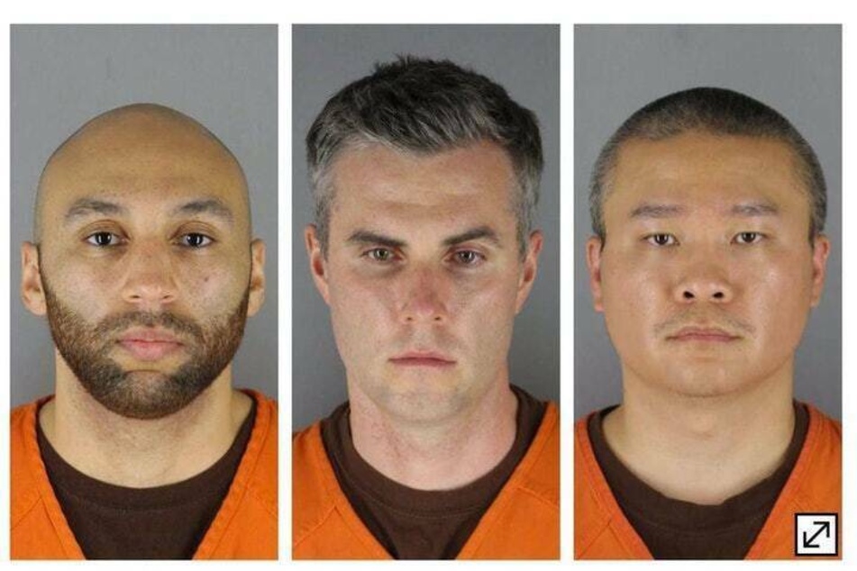 From l. to r.: J. Alexander Kueng, Thomas Lane, and Tou Thao have been accused of failing to intervene as their colleague Derek Chauvin brutally killed George Floyd.